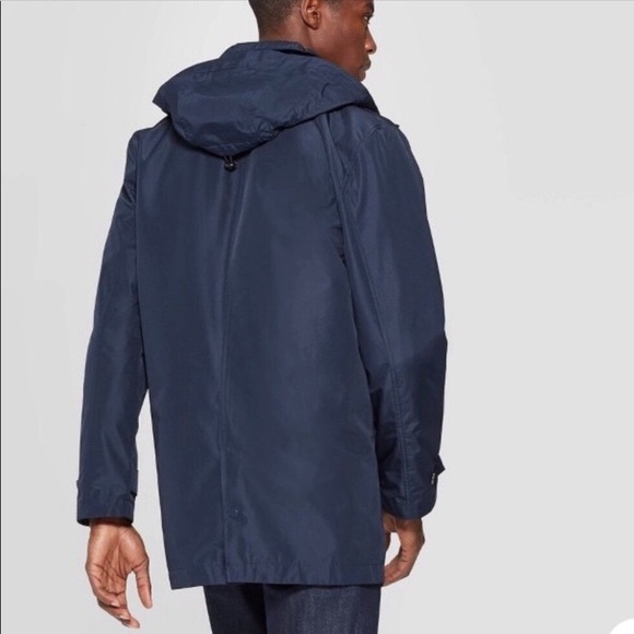 NWT Goodfellow & Co Navy Blue Raincoat Jacket - Picture 2 of 8